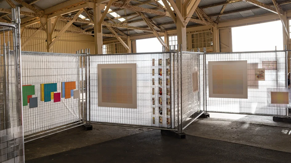 Eveline Kotai & Osnat Harlap (Urban Frameworks) collaboration: Spectrum event at the B-Shed Fremantle in conjunction with the second Meeting for Minds (M4M) symposium. May, 2016.