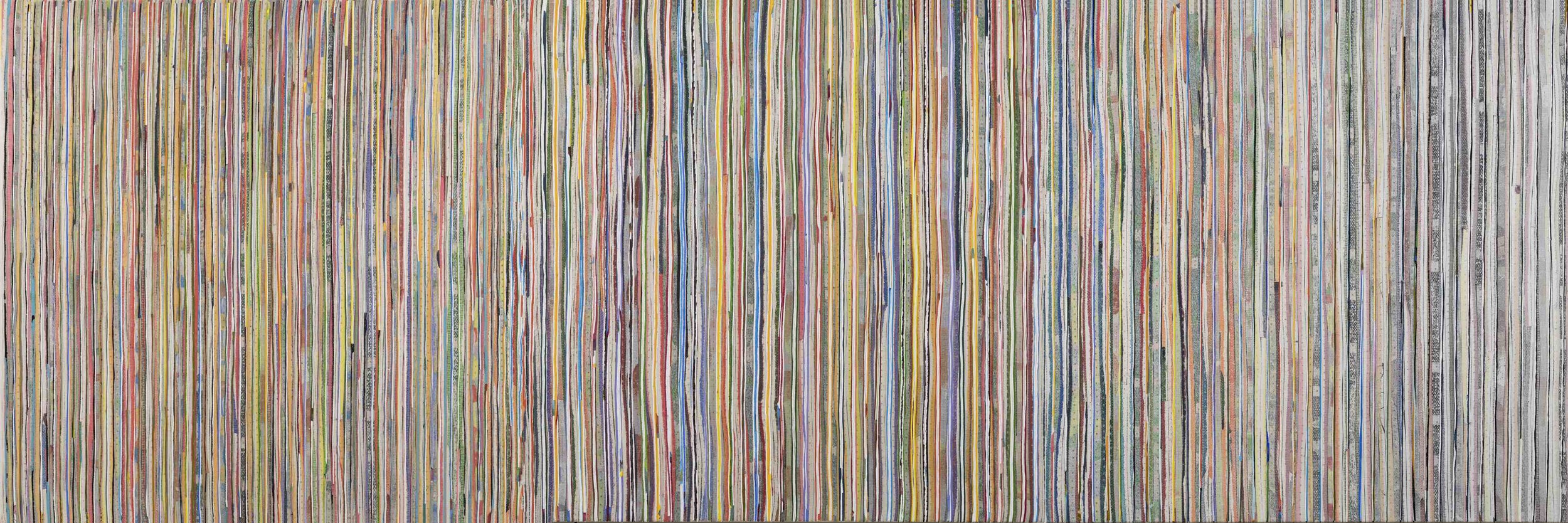 Eveline Kotai - Karri Shift, 2016, mixed media, 100x300cm