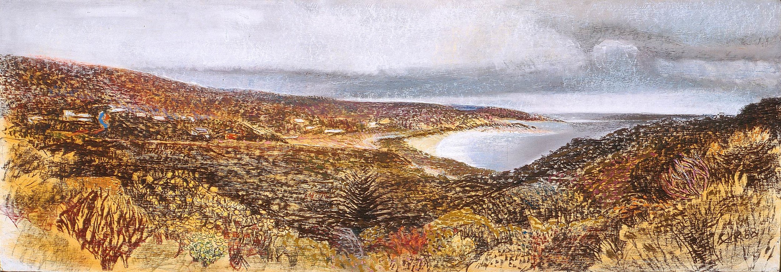 South to Prevelly 1988, pastel on Arches paper, 45 x 110cm. Private Collection 