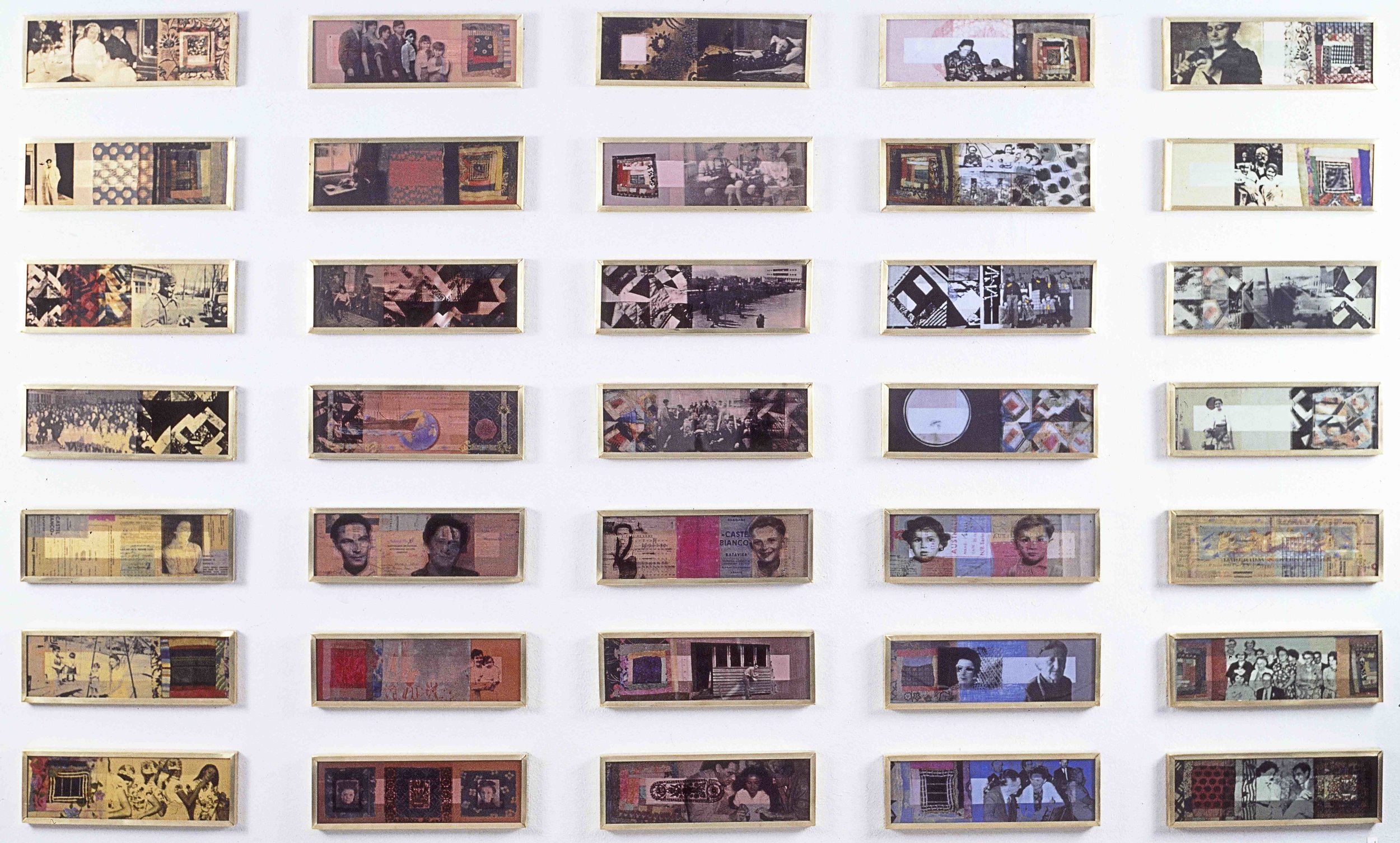 Quilt 1 (1934-1954) 1995, 15 x 45cm each (35 panels), photographic transfer on acrylic sheet with Bio paint on board. Art Gallery of Western Australia Collection.jpg