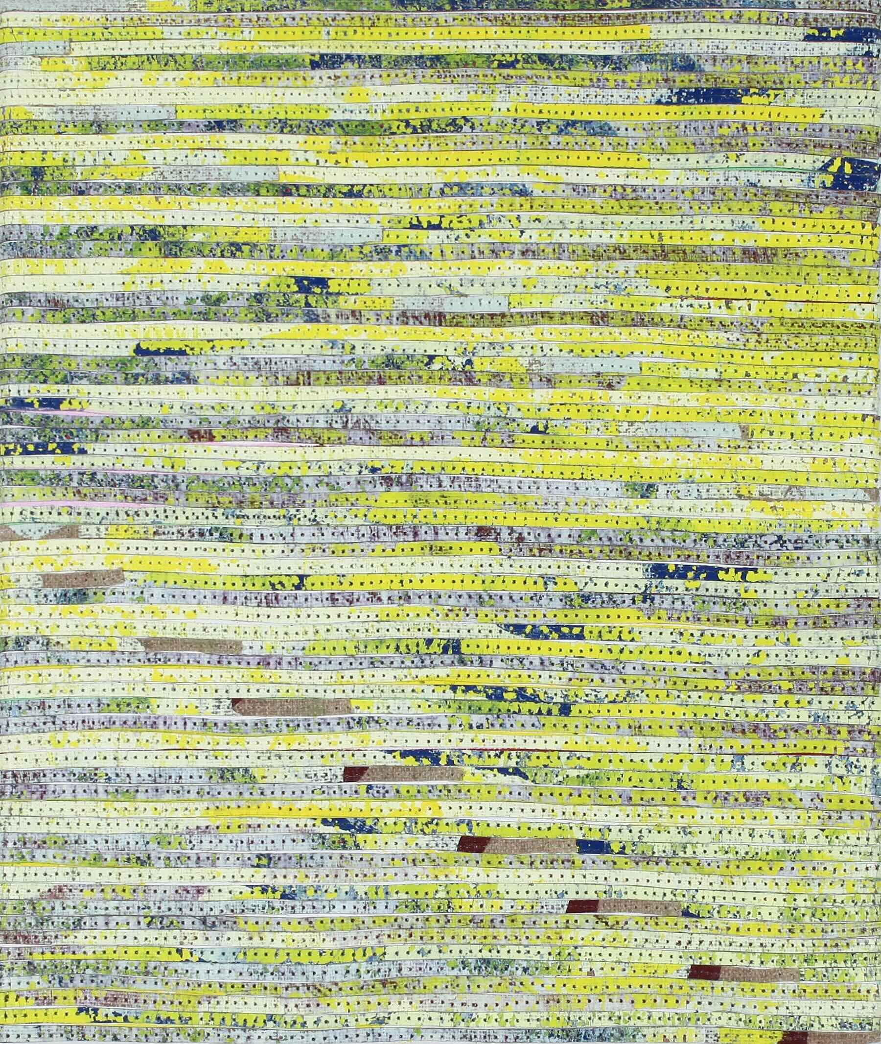 Detour 2 - From GJ’s Studio, 2023 Oil, Mono-Poly thread on Canvas, 30.5cm x 25.5cm 