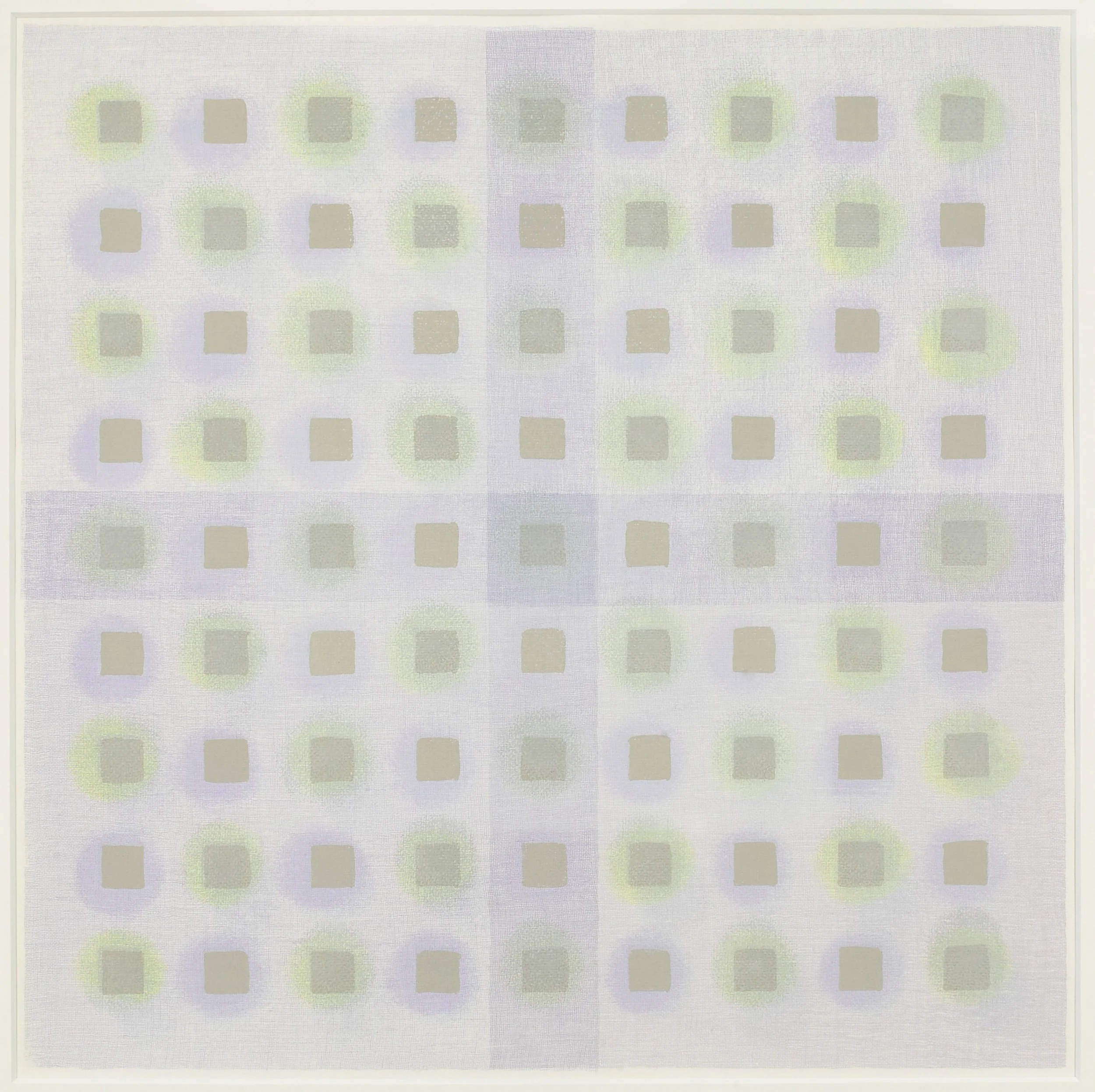 9 x 9, screenprint on rag, 45 x 45cm