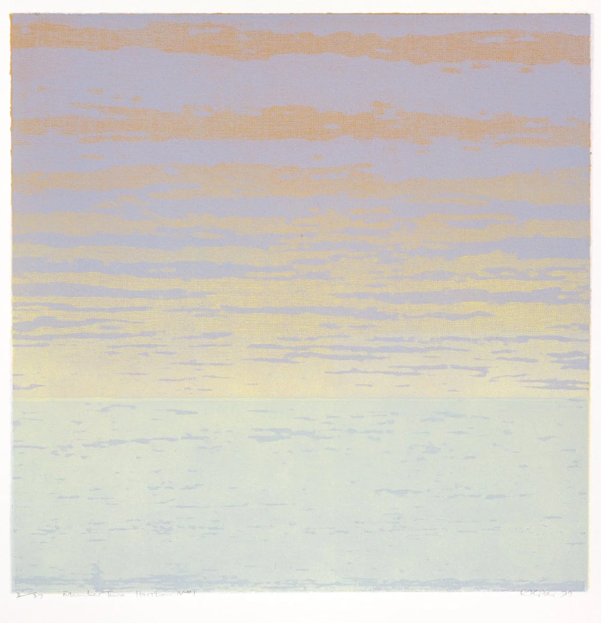 MHF project #5, Watermarked, silkscreen on Arches Sateen, 27x27cm - edition of 39
