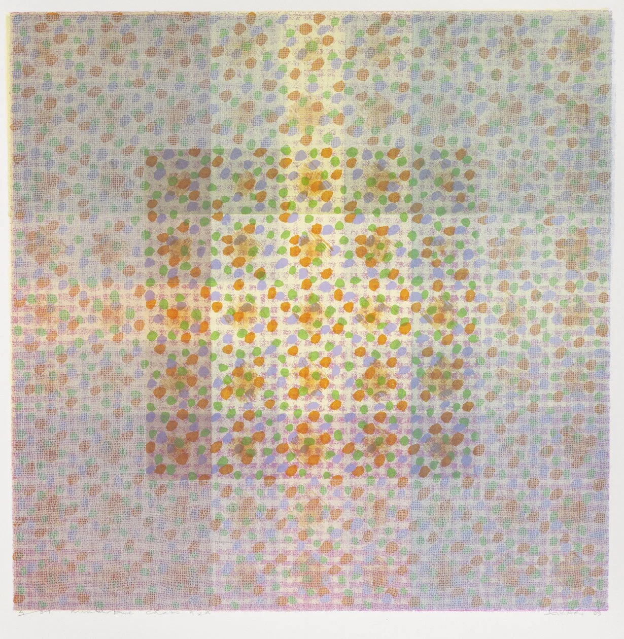 MHF project #5, Chaos, silkscreen on Arches Sateen, 27x27cm - edition of 39