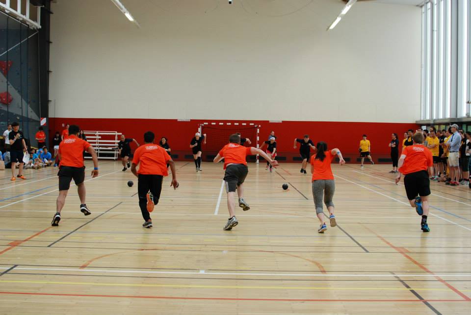 #6. RSM dodgeball team bringing it! #OrangePower (via MBA Only )
