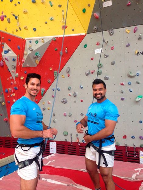 #21. ESADE Business School rock-climbing team members. (via theESADEmba )