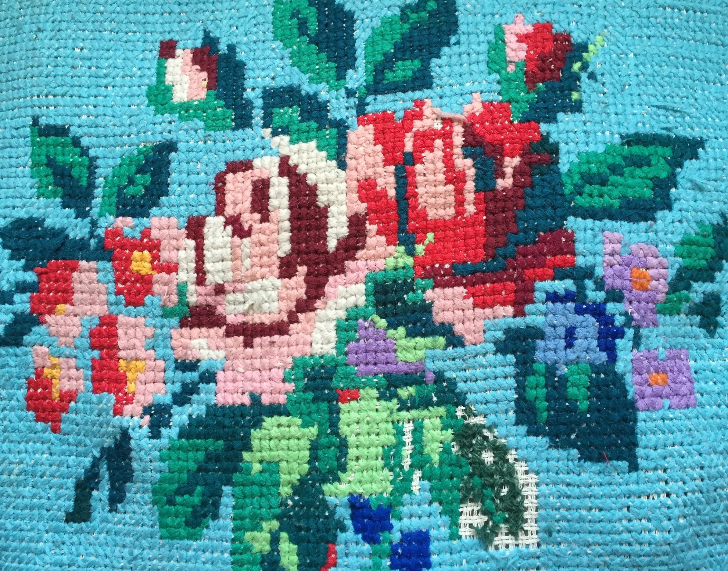 Embroidered Cushion £48 - sold