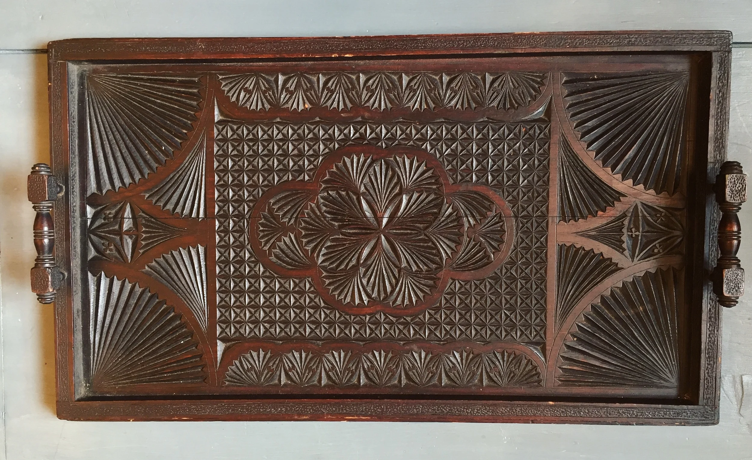 Carved oak tray £65 - SOLD