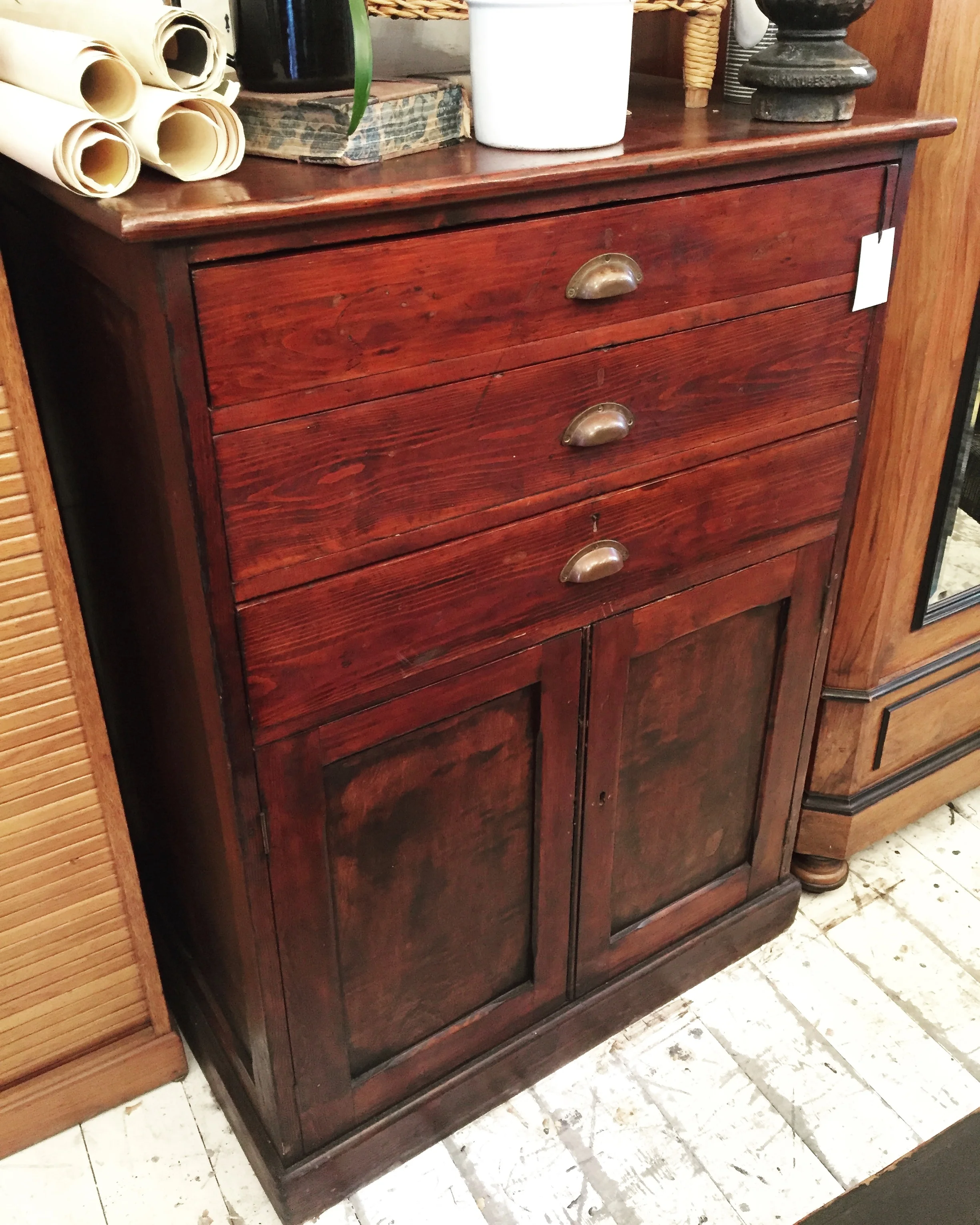 Deep 1920's School Cupboard £480