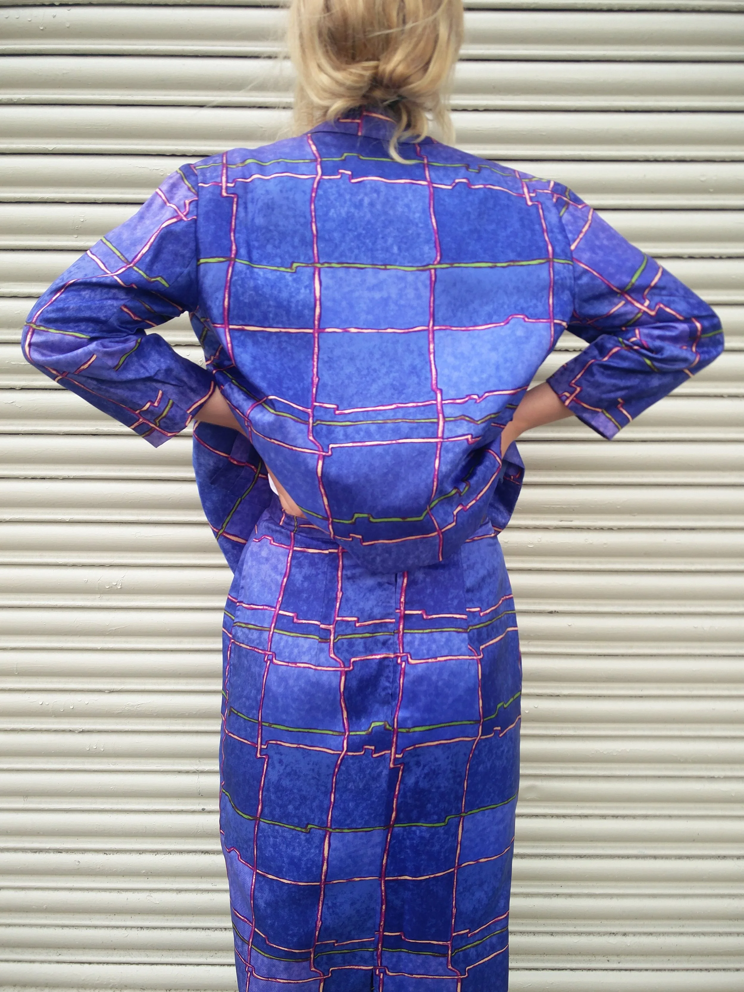Printed Skirt Suit - £80