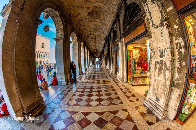 Hallways in Saint Mark's square