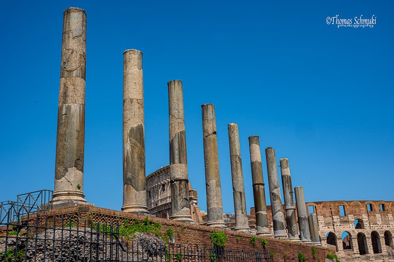 The Forum was the center of ancient Rome dated 5-600 BC