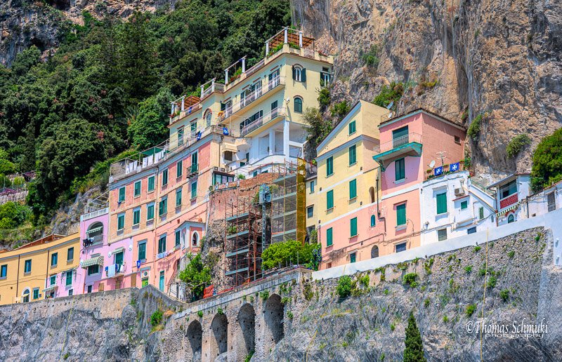 The hillside of Amalfi