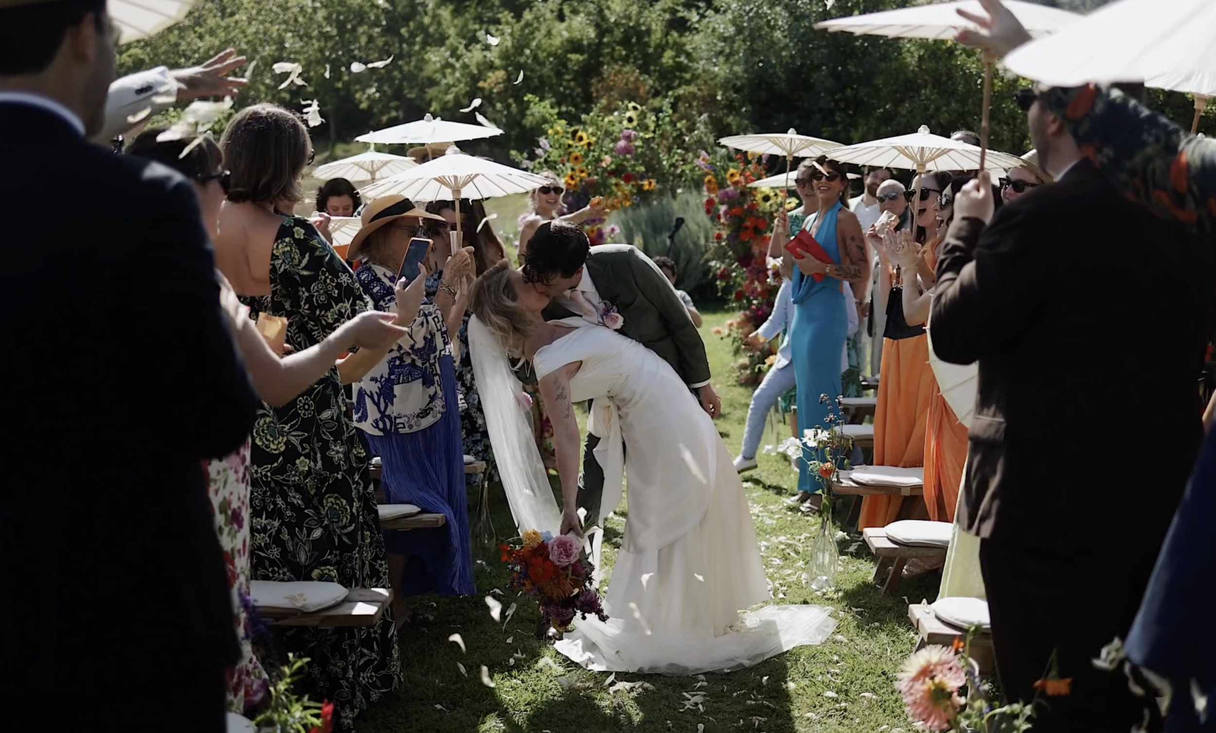 Lively Quinta de Santana destination wedding