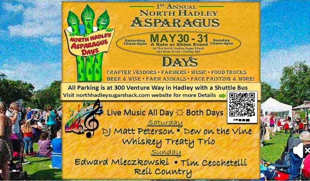 Treaty Trio rides again! Join @toryhanna, @gregorydanielsmith, and @merenda.chris at the first annual North Hadley Asparagus Days Saturday afternoon! The trio will close out the day with live music from 4-6 pm sharing some stories and intimate versio