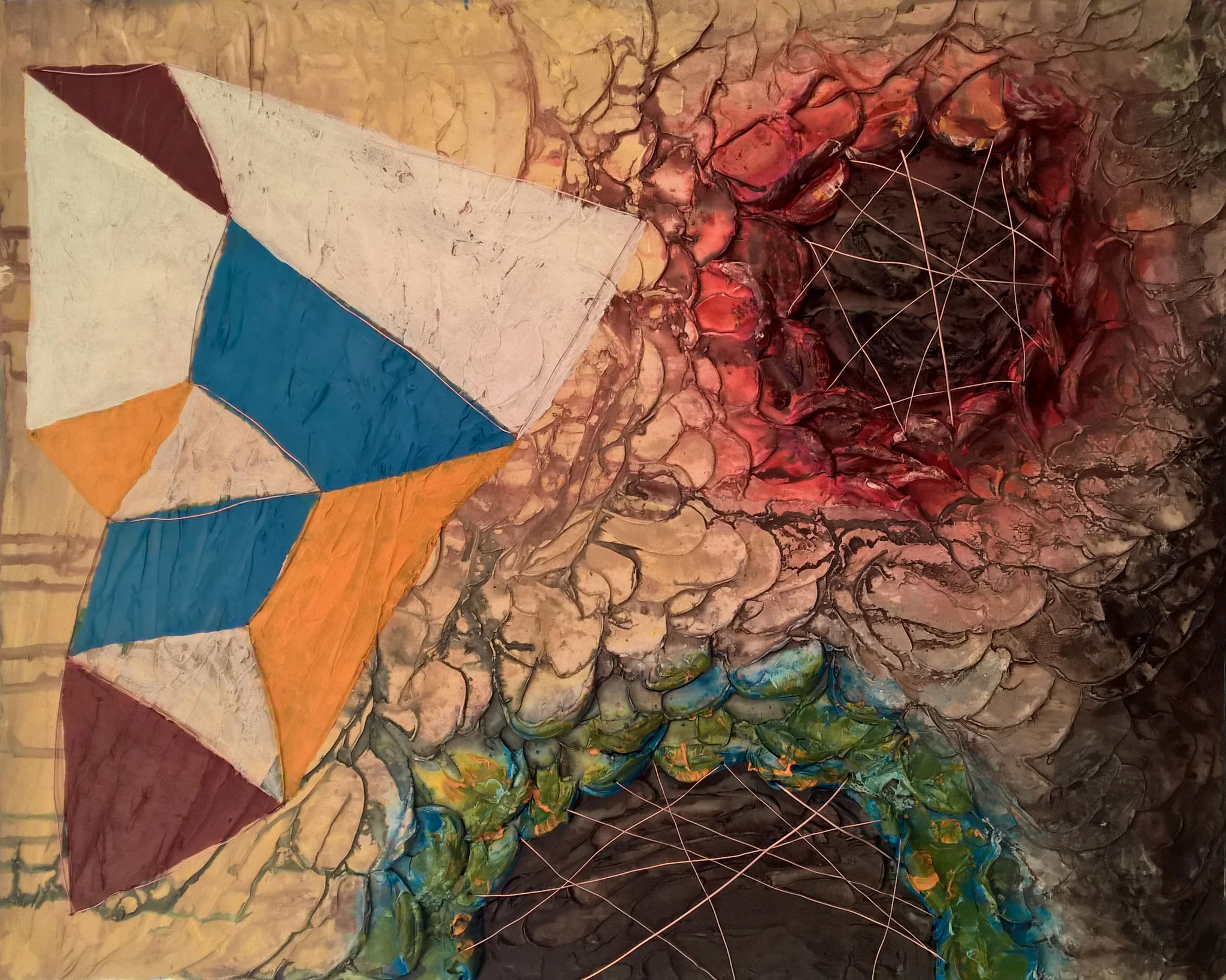 Latest Painting 'Craters and Constellations' Complete and Exclusively on Vango!