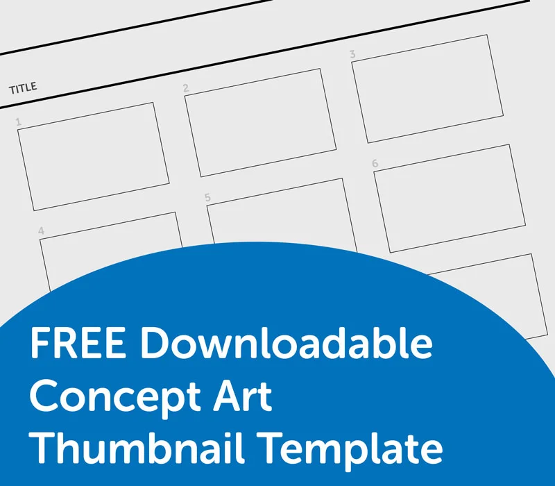 FREE Downloadable Concept Art Thumbnail Template