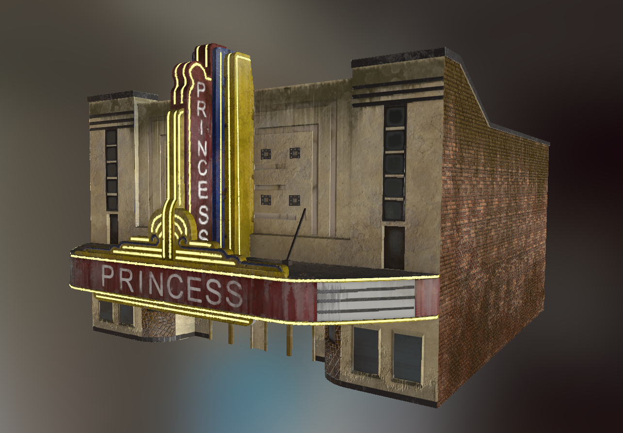 Princess Theater Model Side View - Lauren Hodges