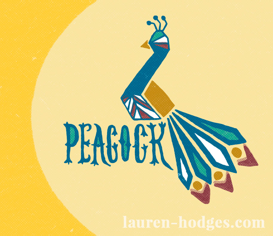 Finished vector edited in Photoshop. I added a textured layer and offset some of the darker colors to give it that 'vintage print' look.