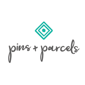 Pins + Parcels Logo and Brand
