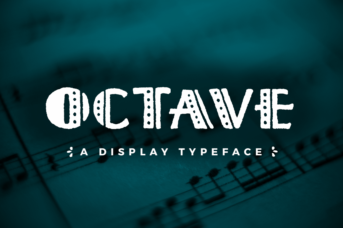 Octave display typeface and font