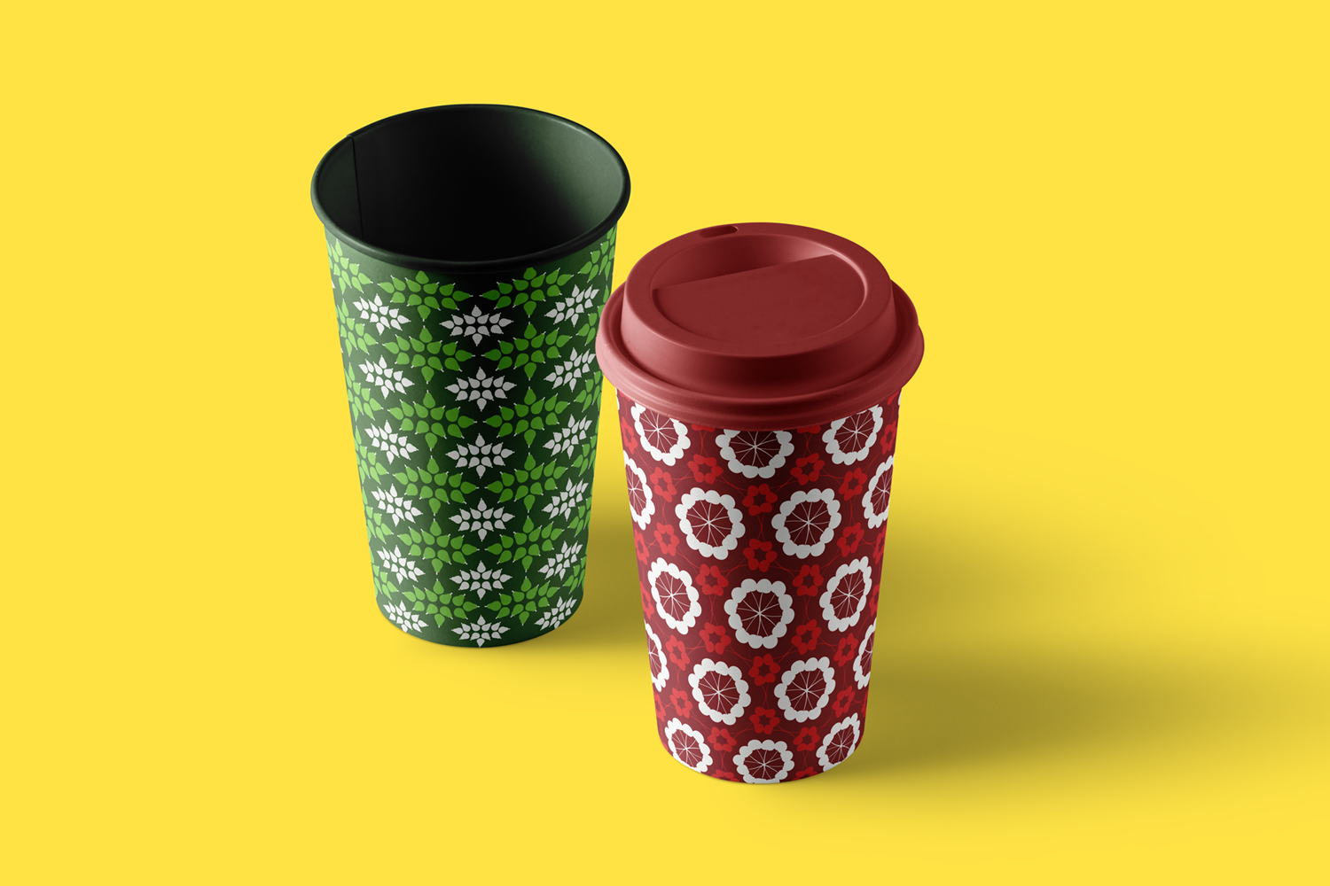 seamless vector fruit patterns