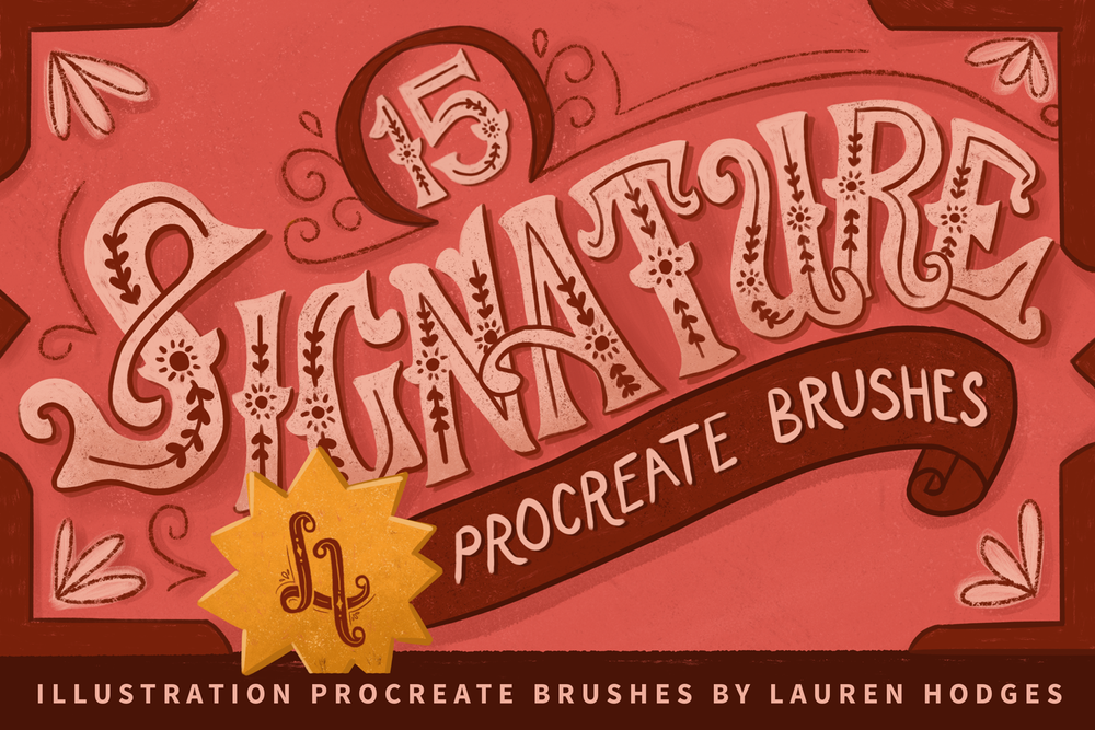 Signature Procreate Brushes by Lauren Hodges
