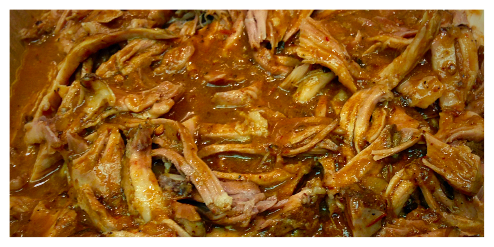  The pork right before serving