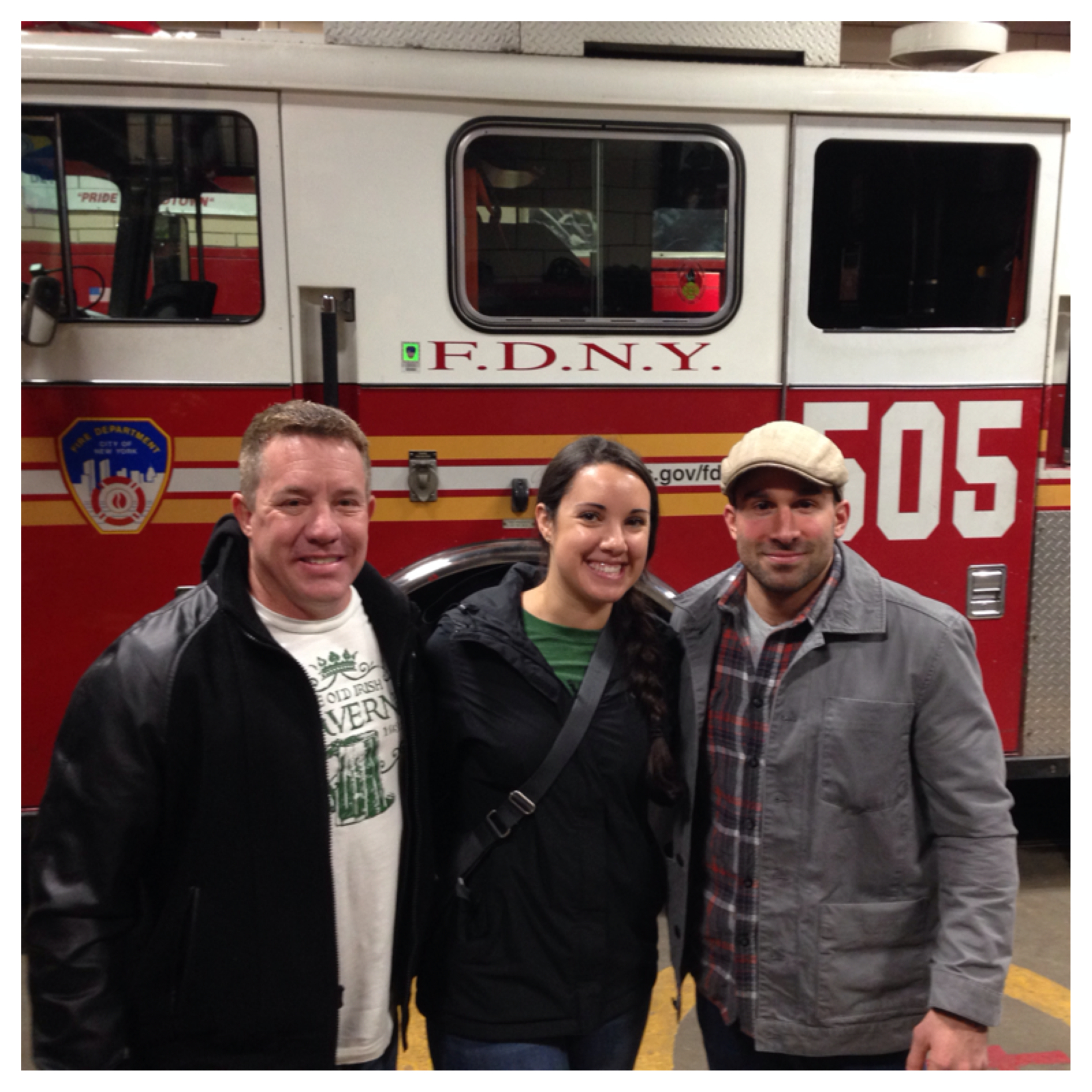 RANDY, KELLY AND I IN FRONT OF "THE PRIDE OF MIDTOWN" SPARE RIG