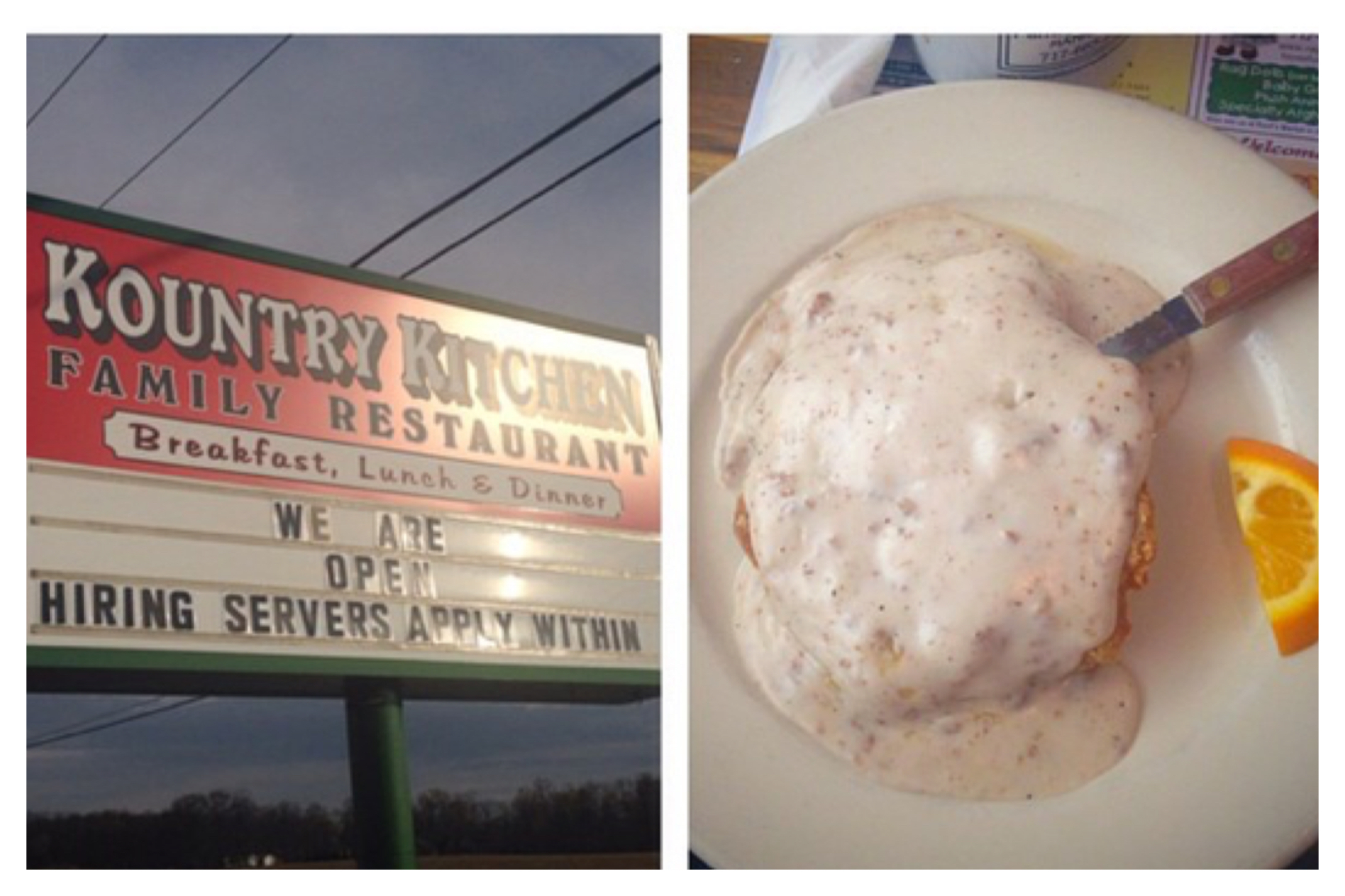 Our first stop...somewhere in New Jersey or Pennsylvania. The location doesn't matter, what matters is the ridiculous chicken fried steak I devoured.