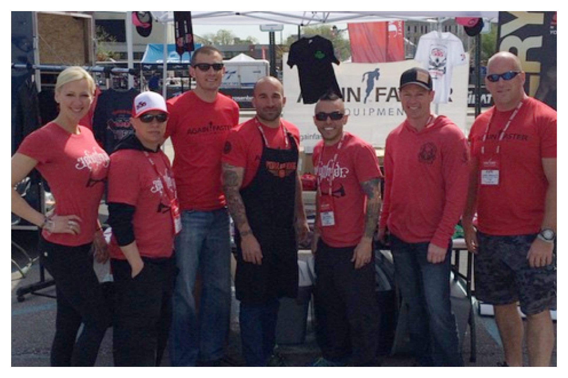 Left to Right: Ewa (555 Fitness), Alan (555 Fitness), Ed (555 Fitness), Myself, Pip (555 Fitness), Jerry (Fire and Fuel Apparel), Larry (555 Fitness)