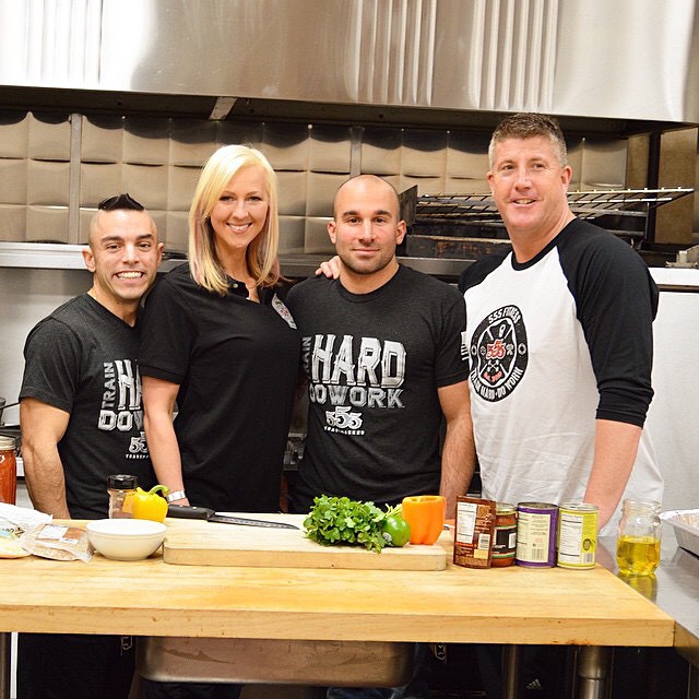 PIP, EWA AND MYSELF WHEN WE WERE ON FIREHOUSE KITCHEN TV WITH HOST RAY COONEY, Right.