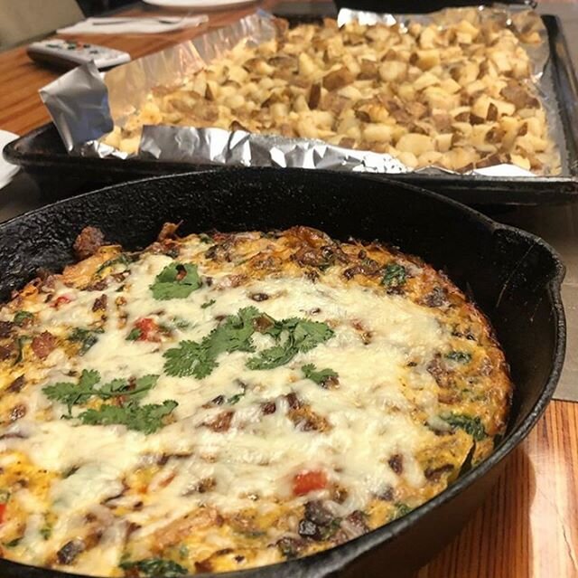 Frittatas should be a staple in every firehouse!!! They feed a crowd, can be made using ANYTHING in the fridge (including leftovers) and they are delicious!! This Bacon-Veggie Frittata from @firestationmeals is the perfect example! 🚒🔥🔪🚒🔥🔪🚒🔥🔪