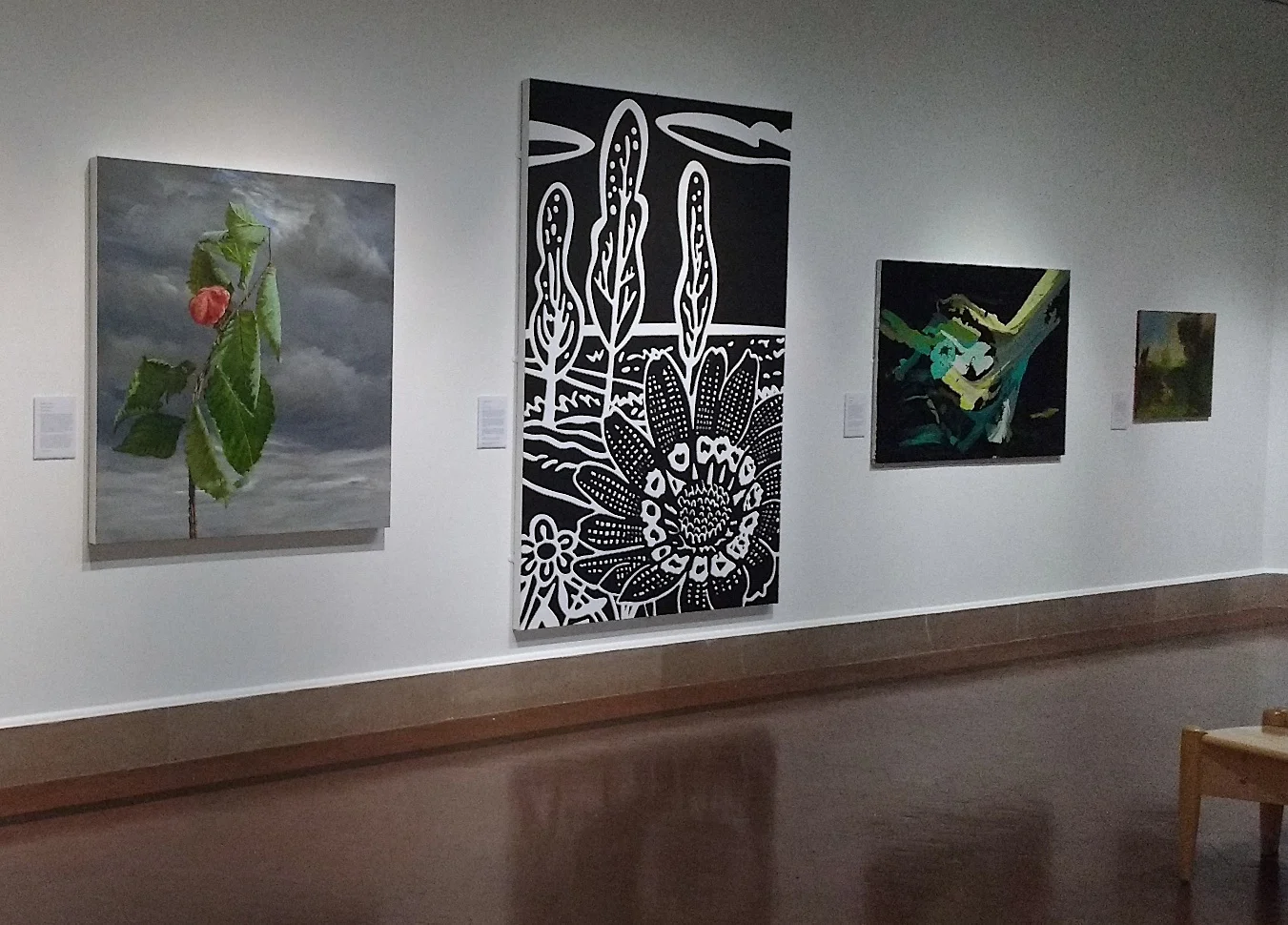 Installation Southampton City Art Gallery: Julian Perry. Paul Morrison. Clare Woods. Alan Rankle