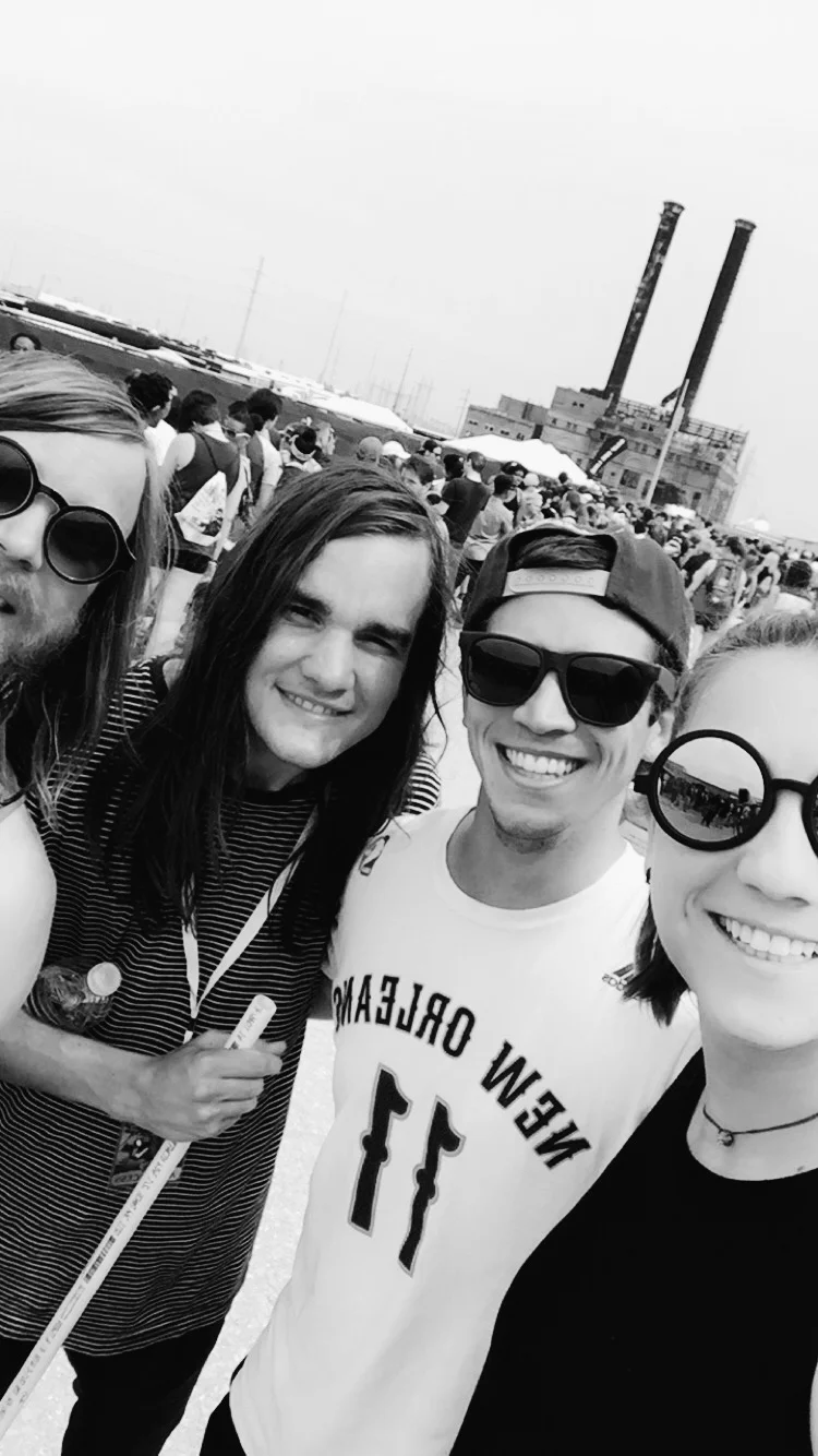 Me, Christian, and Pat & Garrett of The Maine