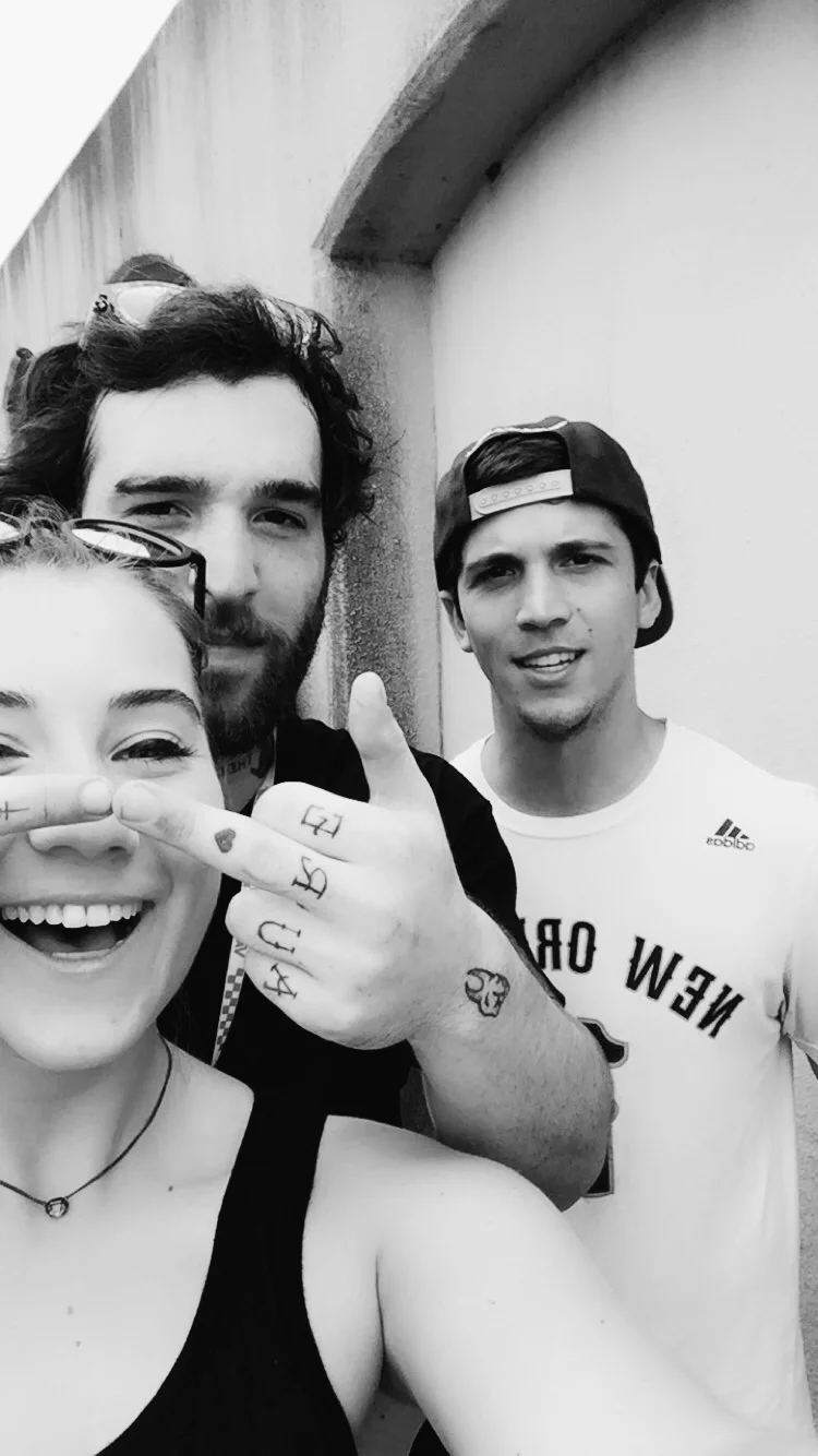 Elijah Witt of Cane Hill is always so nice with his hand gestures when he greets us. We were waiting in line to go in and had to pee so bad... thanks for letting us pee on your bus, Cane Hill.
