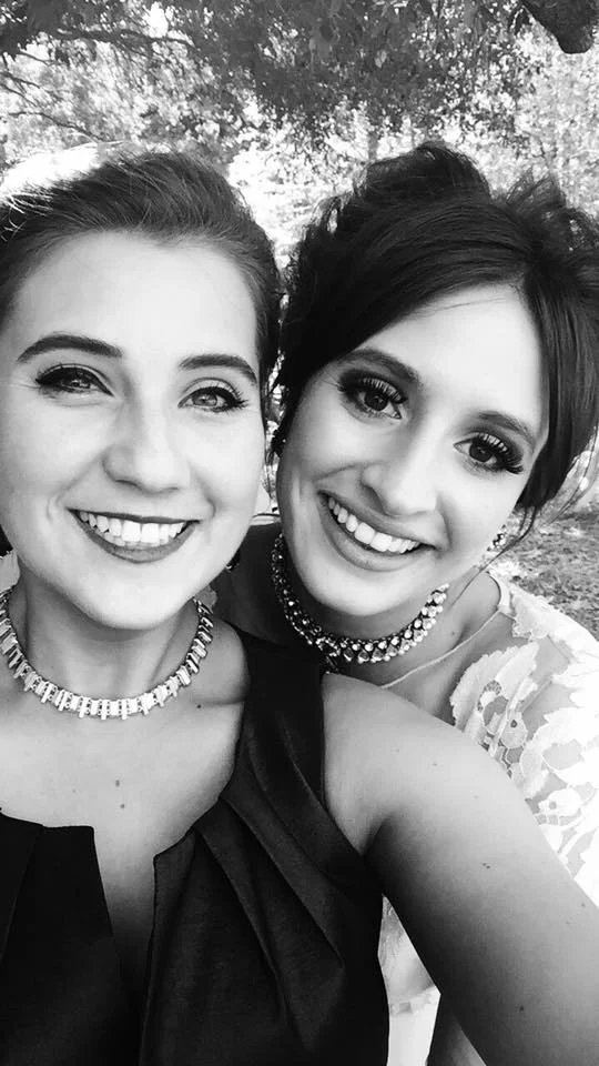 Us last weekend on Erin's wedding day