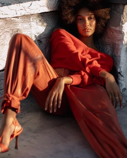 a person sitting on a couch