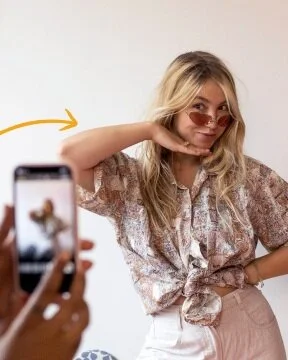 a person holding a phone