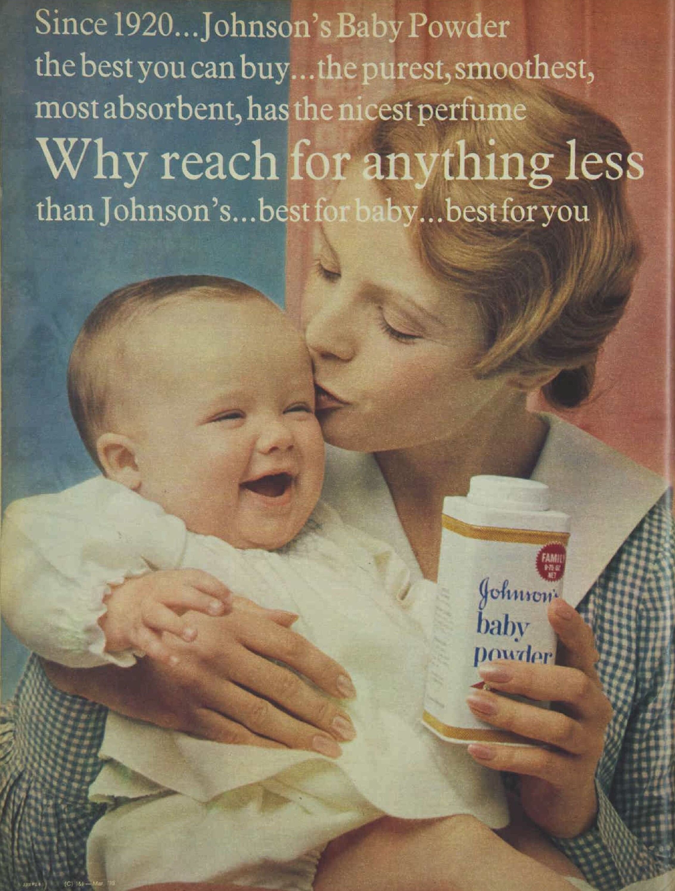 Sustainably Chic | Sustainable Fashion & Beauty Blog | Johnson's Baby Powder Ad with Mom and Baby.jpg