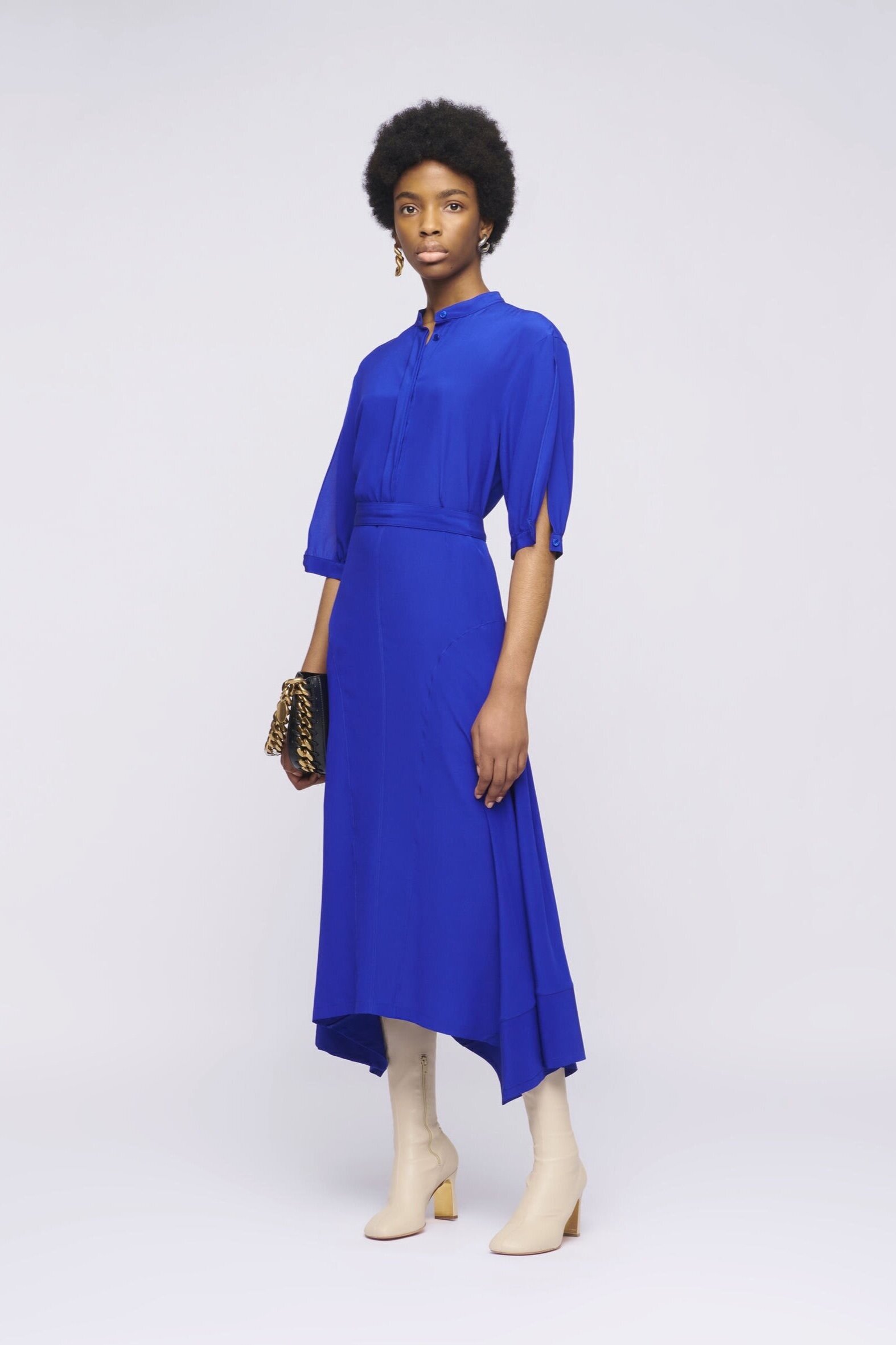 Synthetic Midi Dress in Blue Womens Clothing Dresses Cocktail and party dresses P.A.R.O.S.H 