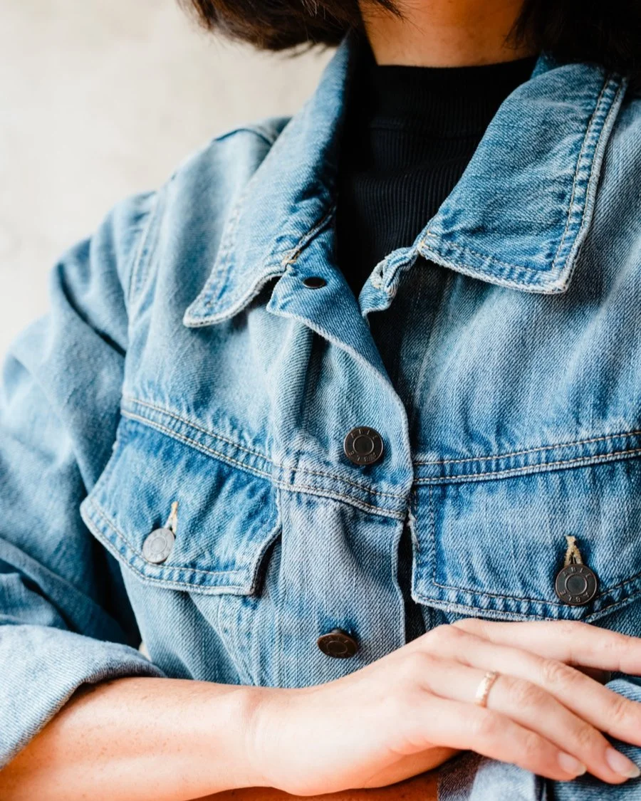 Sustainable denim jacket new arrivals