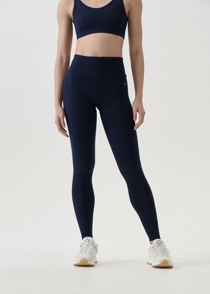 Pact Leggings Women's Medium Blue Organic Cotton Blend Activewear  Athleisure