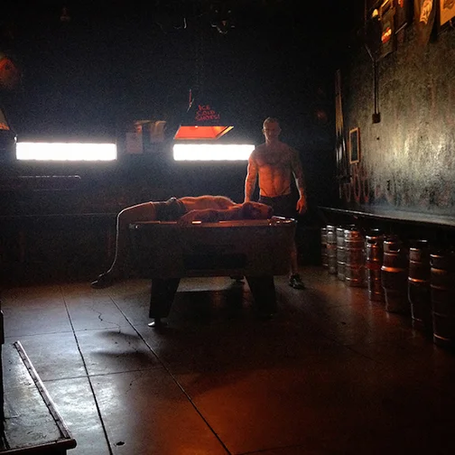 The Pool Table. Self-portrait 2012.JPG