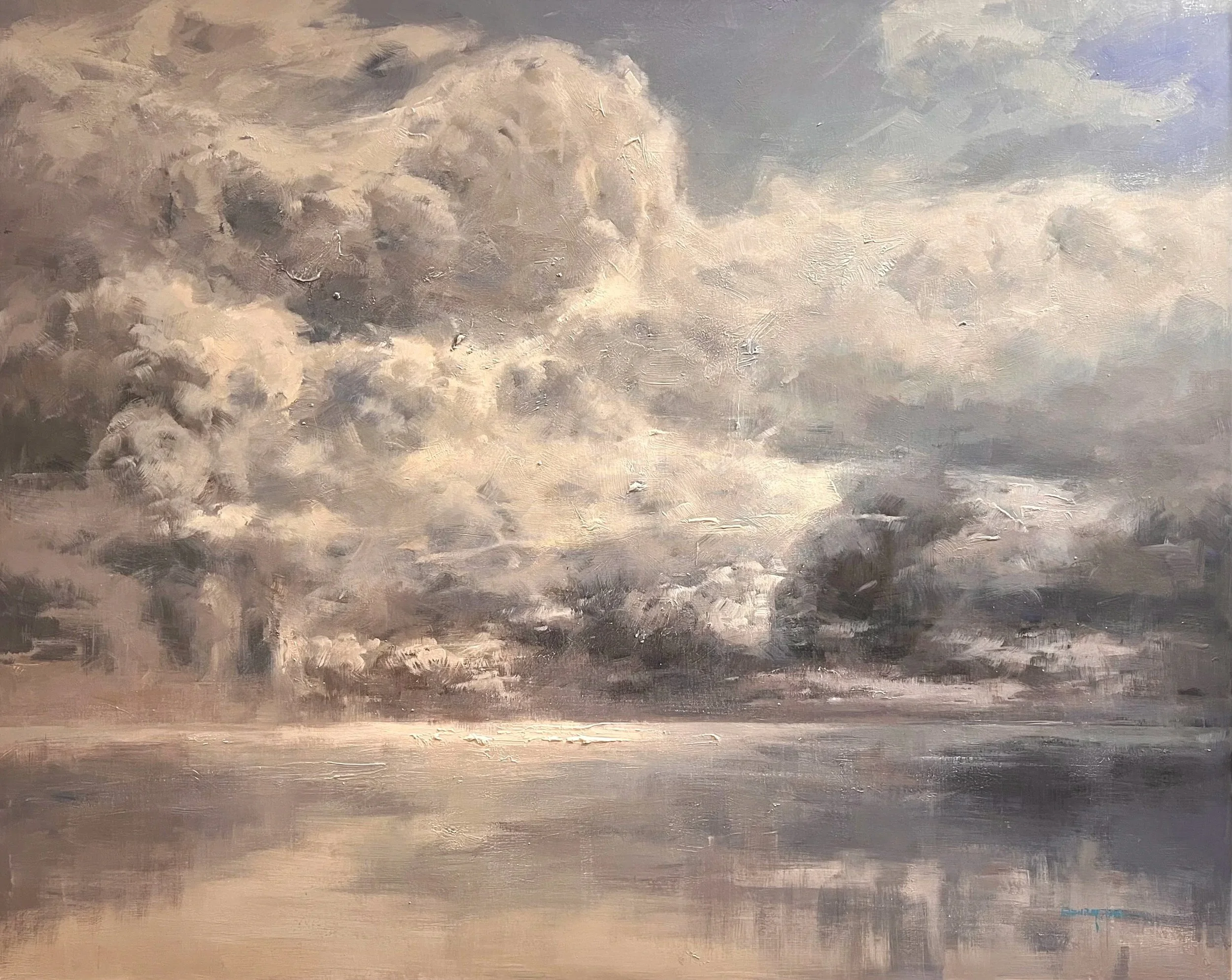 "Storm at Sea" 48"x60" original oil painting on canvas.