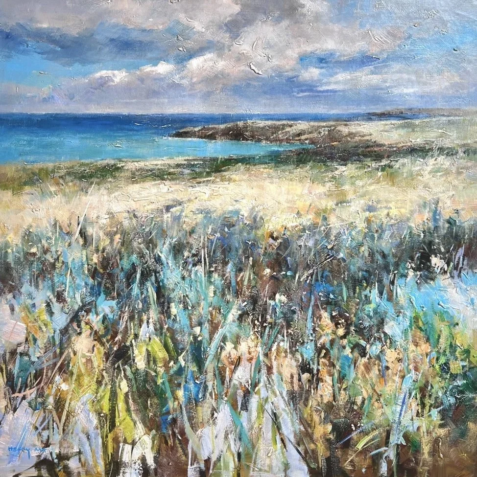 SOLD "Sea Breeze" 48"x48" original oil painting on canvas.