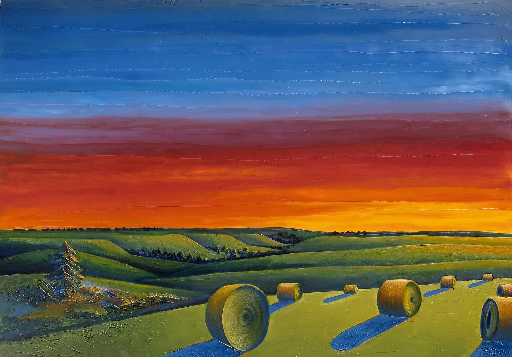 SOLD "Kansa Prairie", orig. oil painting.