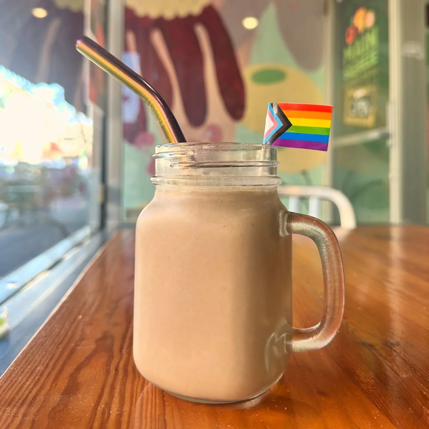 Everyone have a safe and lovely PrideFest today! Stop by for a Bi-Curious George and a yummy vegan breakfast before the parade! 

We&rsquo;re open regular hours, 9-3! 
Happy Pride! 🌈