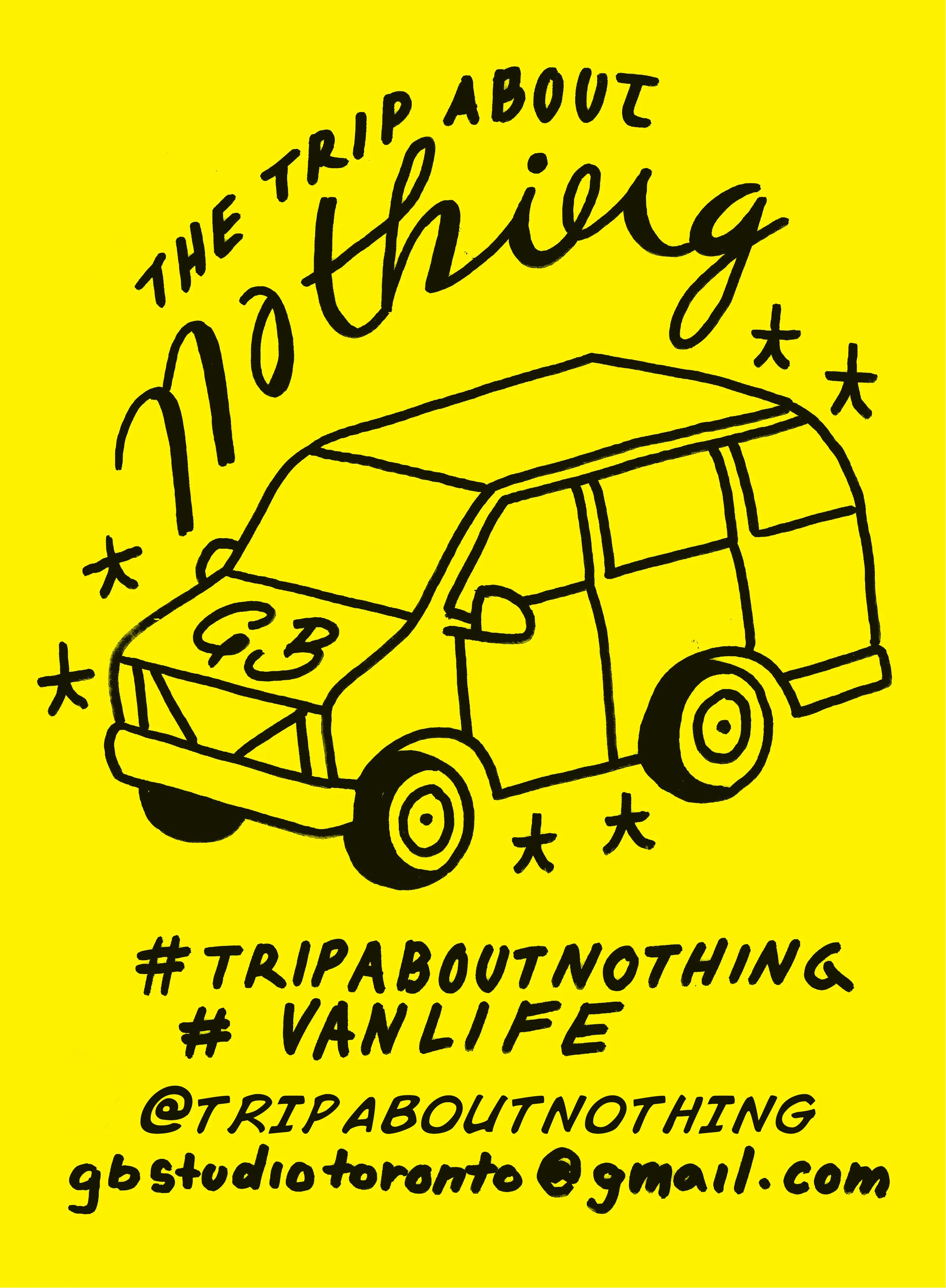 I have been seeking out vans scattered around Toronto and putting these flyers on the dashboards to spread the word about my project . Vanlife and the mobile community seem to really stick together so I figured they'd be interested in keeping up with a fellow vanlifer!