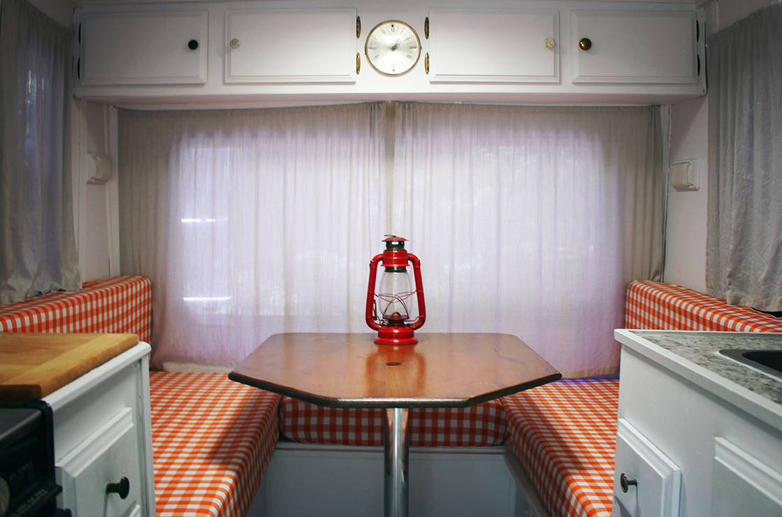 An idea of the inside of our camper post-renovation. Much more photos of that on our Facebook and Instagram